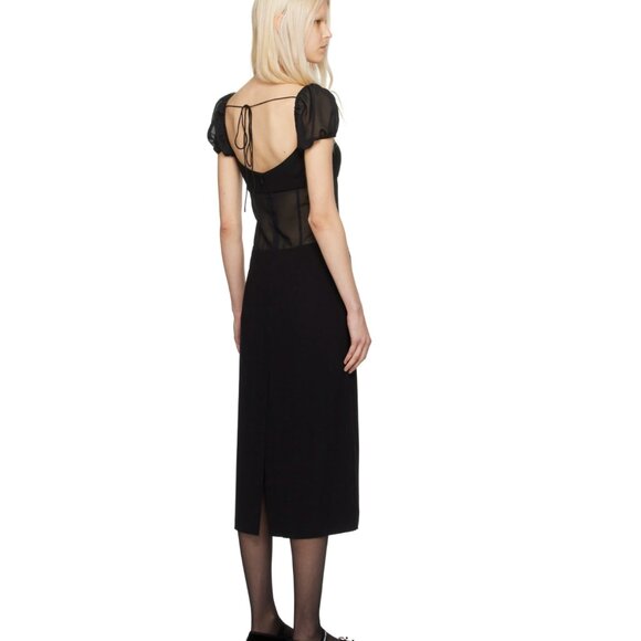 Sandy Liang Black Venus Maxi Dress - Picture 2 of 5